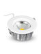 V-TAC Rund Metallisch Einbau Spot mit integriertem LED und Natürliches Weißes Licht Weiß 22.1x22.1cm.