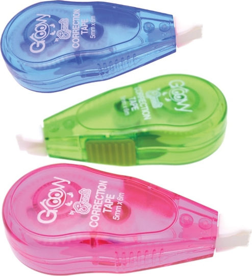 Groovy Correction Tape (Μiscellaneous colours) 1pcs