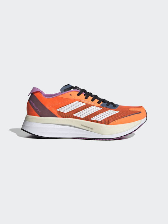 Adidas Adizero Boston 11 Γυναικεία Αθλητικά Παπούτσια Running Solar Orange / Cloud White / Wonder Steel