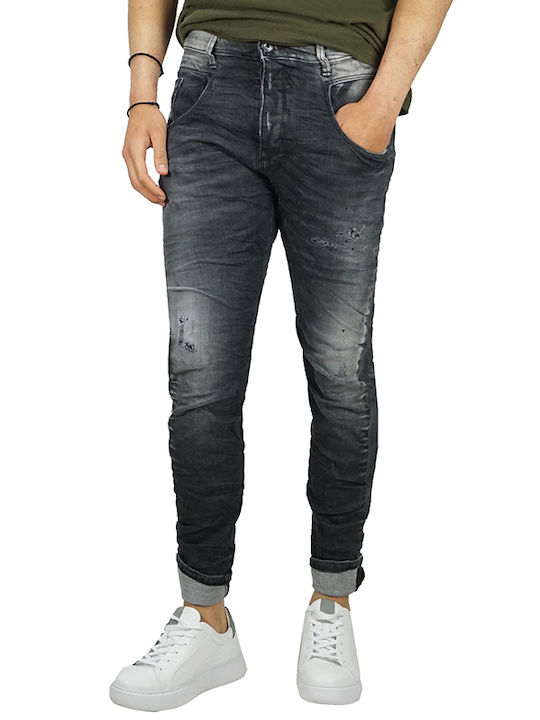 Cosi Jeans Maggio7 Ανδρικό Παντελόνι Ελαστικό σε Slim Εφαρμογή Μαύρο