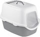 Kerbl Cathy F Cat Toilet Closed with Filter Gray L56 x W40 x H40cm