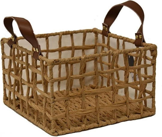 Atmosphera Dekorativer Korb Korbweide mit Griffen Braun 25x25x15cm