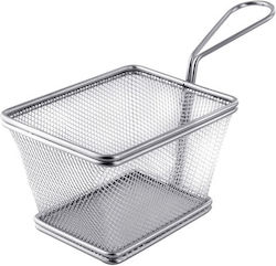 Ready Deep Fry Basket Serving Basket Metallic with Dimensions 10.5x8.5x6.5cm 1pcs Ready Deep Fry Basket Serving Basket Metallic with Dimensions 10.5x8.5x6.5cm 1pcs