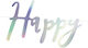 PartyDeco Happy Birthday Banner 1buc GRL75-017