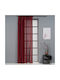 Artisti Italiani Perdea Cu Coafură Burgundy 140x270cm
