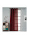 Artisti Italiani Curtain with Grommet Bordeaux 140x260cm