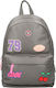 Kidzroom School Bag Backpack Elementary, Elementary Gray