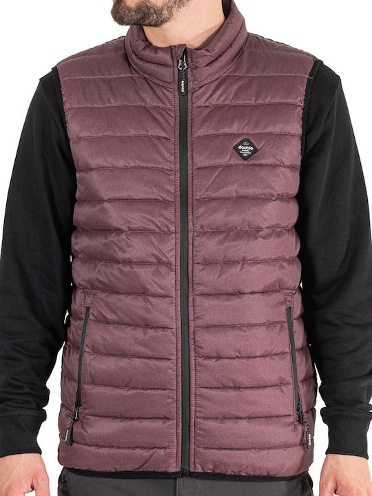 Ärmellos Jacke Puffer Wine Red