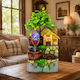 Feng Shui Springbrunnen mit LED-Beleuchtung 18x14x34cm