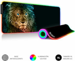 Subblim Lion Gaming Mouse Pad XXL 800mm με RGB Φωτισμό Μαύρο