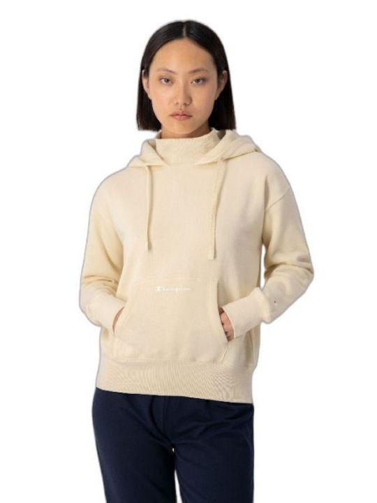 Champion Women's Hooded Sweatshirt Beige