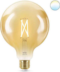 WiZ Умна LED Лампа 50W за Цокъл E27 и Форма G125 топло бяло 640лм Димируем