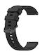 Strap Silicone Black (Galaxy Watch (46mm) / Gear S3Huawei Watch GT / GT2 (46mm)Amazfit Stratos) 680600187A