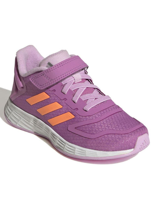 Adidas Duramo 10 El K Kids Running Shoes Purple