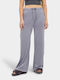 Francey Pantaloni de Trening Larg Catifea Gri