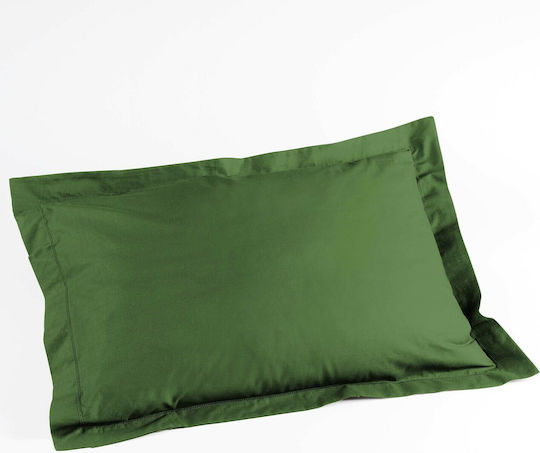 Douceur d'Intérieur Lina Pillowcase Oxford Green 50x70cm.