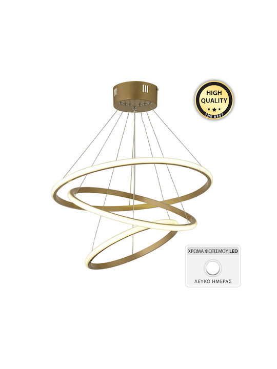 Megapap Costner Pendant Lamp with Built-in LED Gold