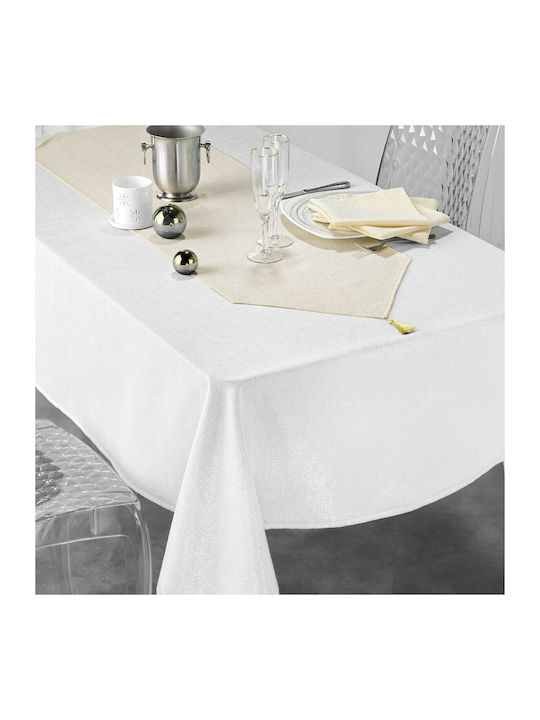 Douceur d'Intérieur Runner Linen Silvery Gold 40x140cm