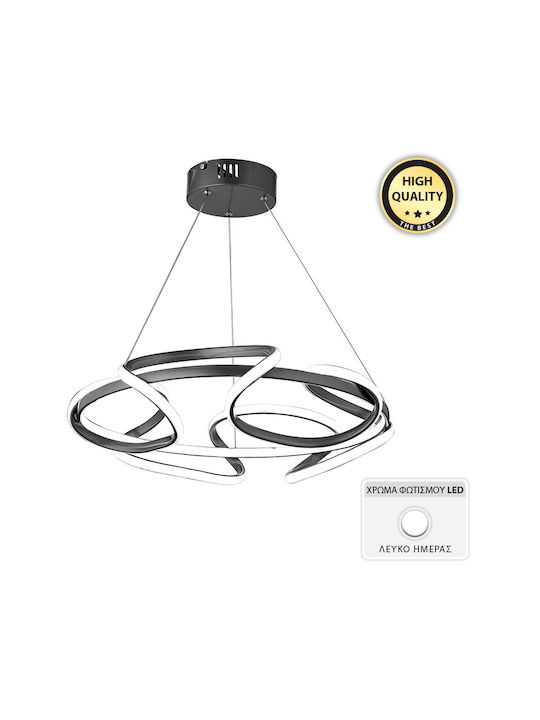 Megapap Lech Pendant Lamp with Built-in LED Black