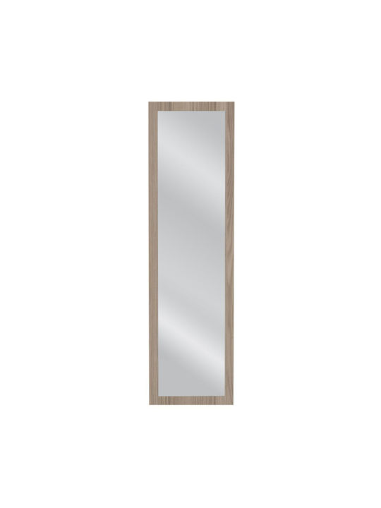 ArteLibre Bhavith Καθρέπτης Τοίχου Ολόσωμος με Μπεζ Πλαστικό Πλαίσιο 160x45cm