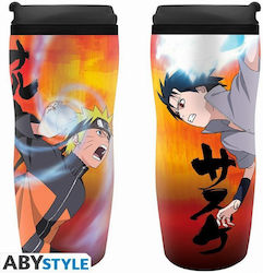 Abysse Naruto vs Sasuke Sticlă Termos Plastic Multicolor 355ml