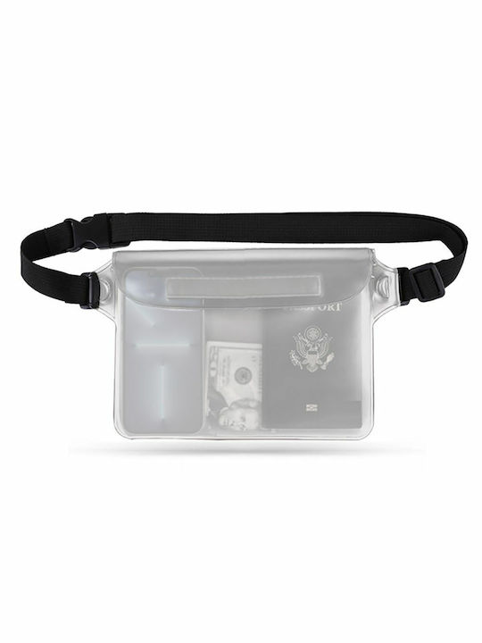 Tech-Protect Universal Waterproof Pouch Bum Bag pentru Talie Alb