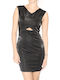 Mini Abend Damenkleid Schwarz