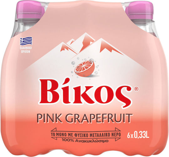 Βίκος Αναψυκτικό Pink Grapefruit με Ανθρακικό σε Μπουκάλι 6x330ml
