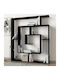 Bibliotecă Ithaki Negru 125x22x130cm