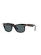 Ray Ban Sunglasses with Brown Tartaruga Plastic Frame and Blue Lens RB2140 902/R5