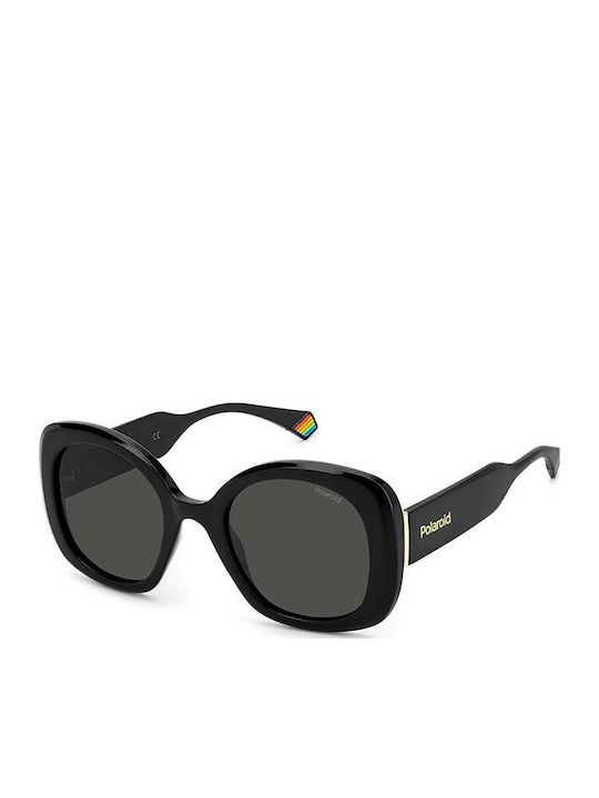 Polaroid Men's Sunglasses with Black Plastic Fr...