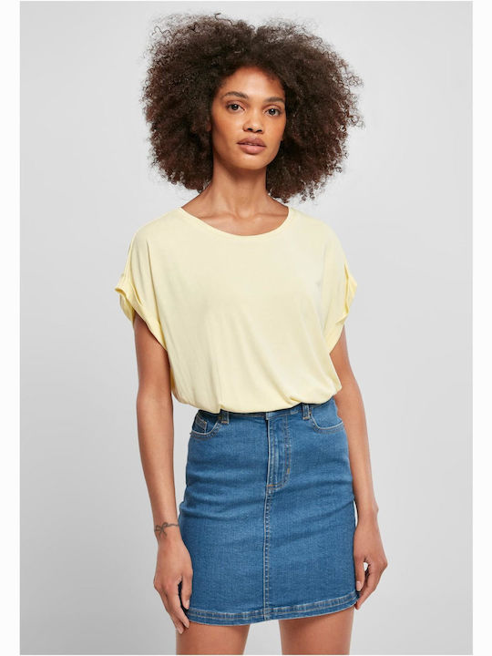 Urban Classics Γυναικείο T-shirt Soft Yellow