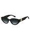 Tommy Hilfiger Women's Sunglasses with Black Plastic Frame and Gray Gradient Lens 2054698075-49O