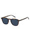 Tommy Hilfiger Γυαλιά Ηλίου με Καφέ Ταρταρούγα Κοκκάλινο Σκελετό και Μπλε Φακό 2053700865-1KU