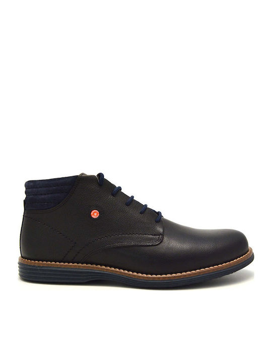 Leather Black Men's Boots Anatomical