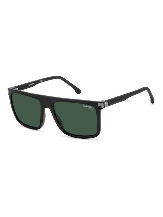 Carrera Men's Sunglasses with Black Plastic Frame and Green Polarized Lens 1048/S 003/UC