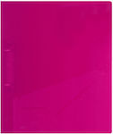 Typotrust Clipboard with 2 Rings for Paper A4 Fuchsia 1pcs