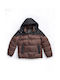 Hashtag Kids Casual Jacket short Hooded Brown