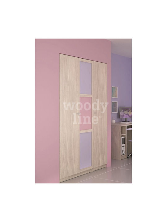 Santorini 1 Two Door Wardrobe Brown 100x60x220cm