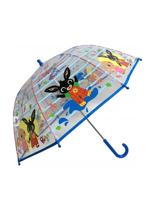 Chanos Kinder Regenschirm Gebogener Handgriff Bing Bunt mit Durchmesser 45cm.