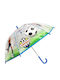 Chanos Kids Curved Handle Umbrella Multicolour