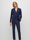 Arti/hesten222 Men's Winter Suit with Vest Slim Fit Blue