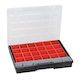 Organizator pentru compartimente de scule 24 locuri Roșie 37x29.5x5.5cm