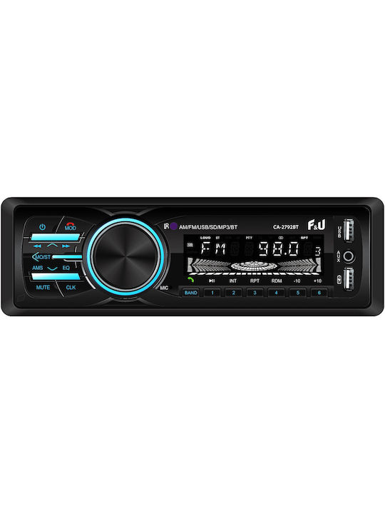 F&U Car Audio System 1DIN (Bluetooth/USB)