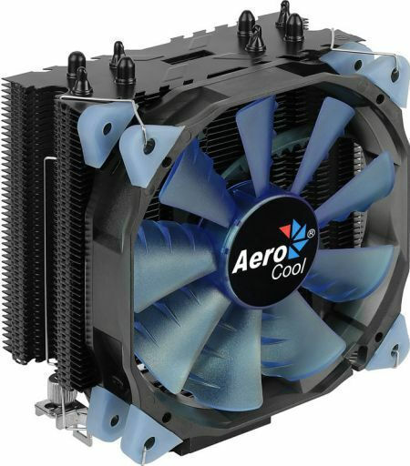 Aerocool Verkho 4 Dark Ψύκτρα Επεξεργαστή για Socket AM4/AM5/115x/1700 Μπλε