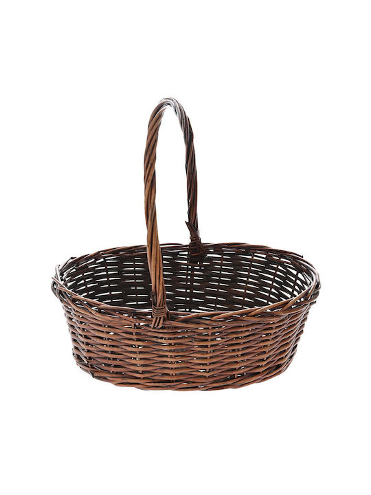 Wooden Decorative Basket 40x30x14cm Iliadis