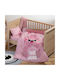 Nef-Nef Homeware Monstermania Girl Baby Sheets Set Crib Cotton Pink 120x170cm 3pcs