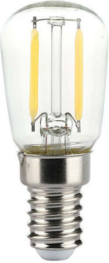 V-TAC LED крушка 2W за фасунга E14 и форма ST26 Топло бяло 200лм