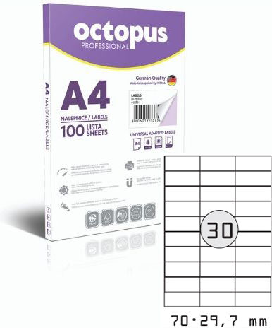 3000 Etichete autoadezive A4 Dreptunghiulare 70x29.7mm