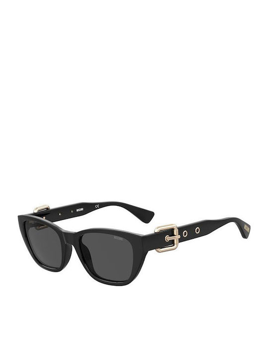 Moschino Women's Sunglasses with Black Frame and Gray Lens MOS130/S 807/IR